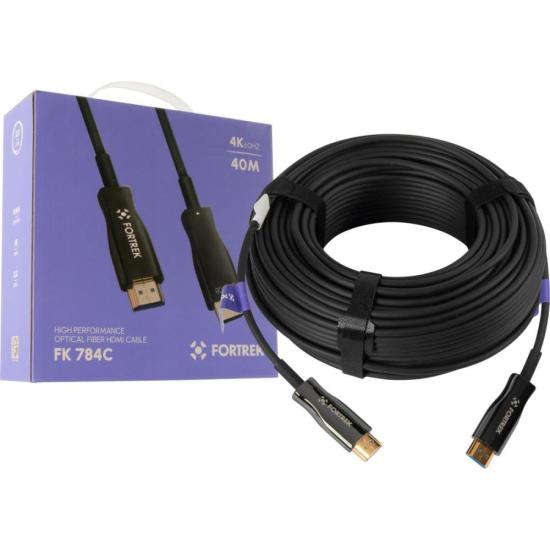 Cabo HDMI Fibra Óptica 4k FK 784C 40m For...