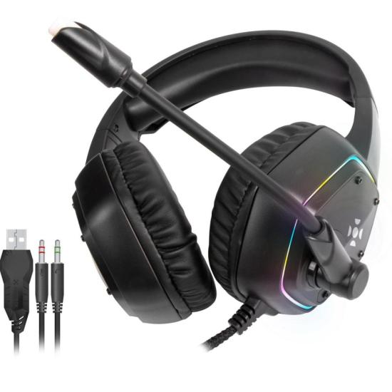 Headset Gamer Fortrek Blackfire P2 + USB ...