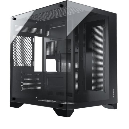 Gabinete Gamer Fortrek Clarity Preto Late...