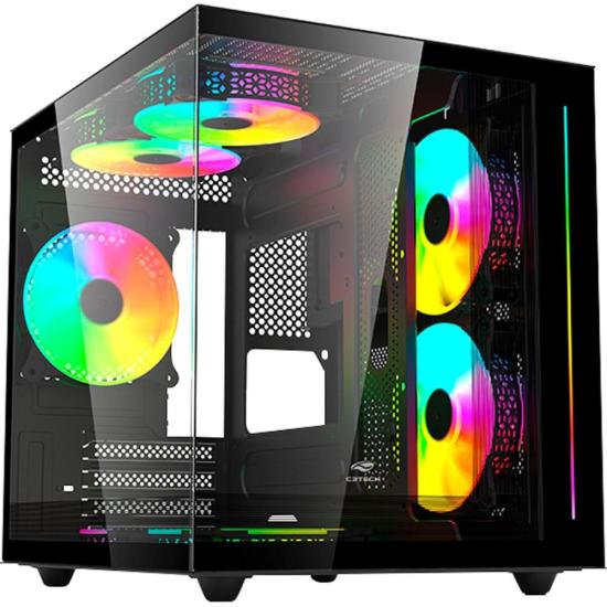 Gabinete Gamer C3Tech Aquarius MT-G810 Se...