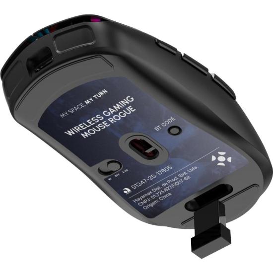 Mouse Gamer Fortrek Rogue Wireless Preto