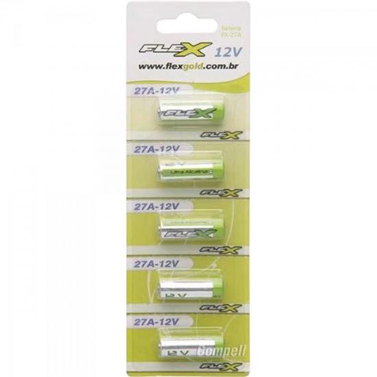 Pilha Alcalina 12V 27A (C/5 Pilhas) Flex ...