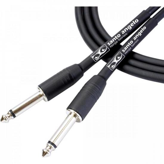 Cabo Para Guitarra 6,10m Ninja Preto Sant...