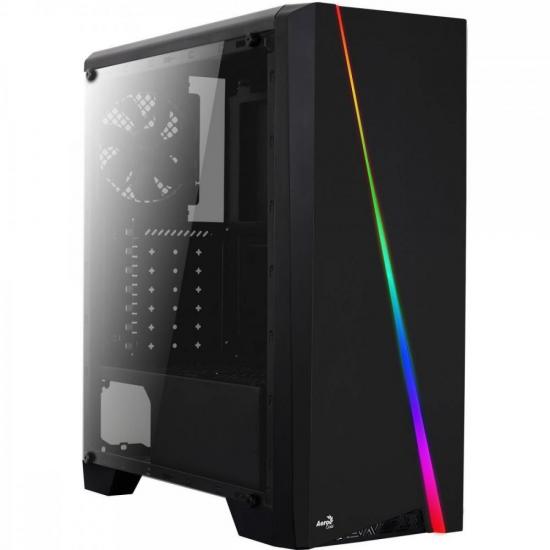 Gabinete Gamer Aerocool Cylon Preto RGB L...