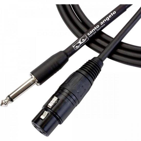 Cabo P10 x XLR Fêmea 7,62m Ninja HG BSant...