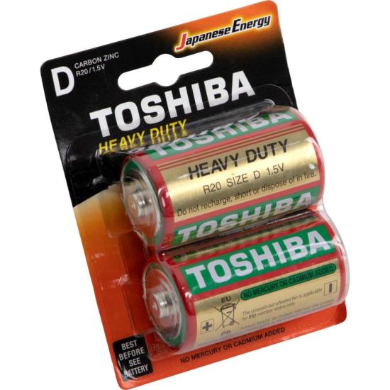 Pilha Zinco D 1,5V R20KG (C/2 Pilhas) Tos...