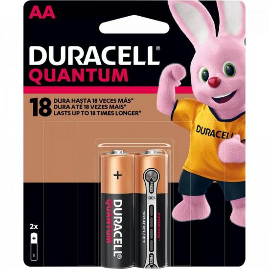 Pilha AA Alcalina QUANTUM DURACELL (carte...