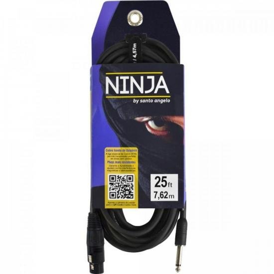 Cabo P10 x XLR Fêmea 7,62m Ninja HG BSant...
