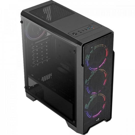 Gabinete Gamer Aerocool Ore Saturn Preto ...