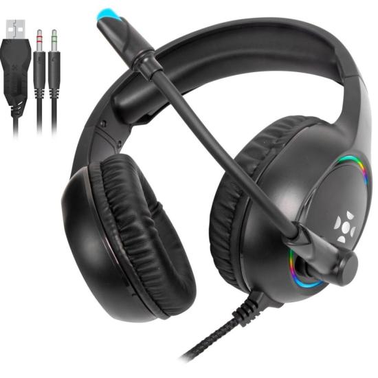Headset Gamer Fortrek Holt P2 + USB RGB P...
