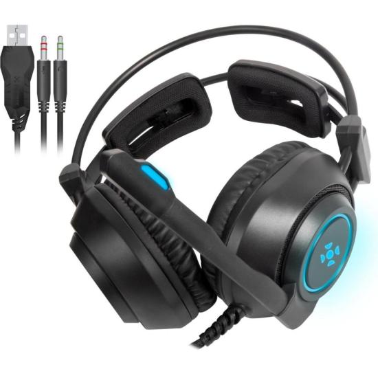 Headset Gamer Fortrek Vickers P2 + USB RG...