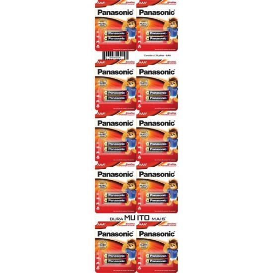 Pilha Alcalina 1,5V AAA LR03 (C/20 Pilhas...