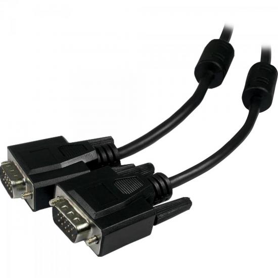 Cabo VGA HDB15M x HDB15M 15 MT Preto Com ...