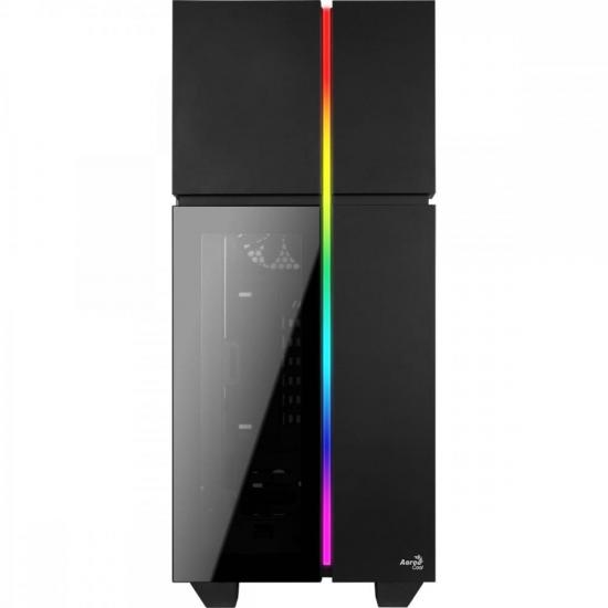 Gabinete Gamer Aerocool Playa Preto RGB L...