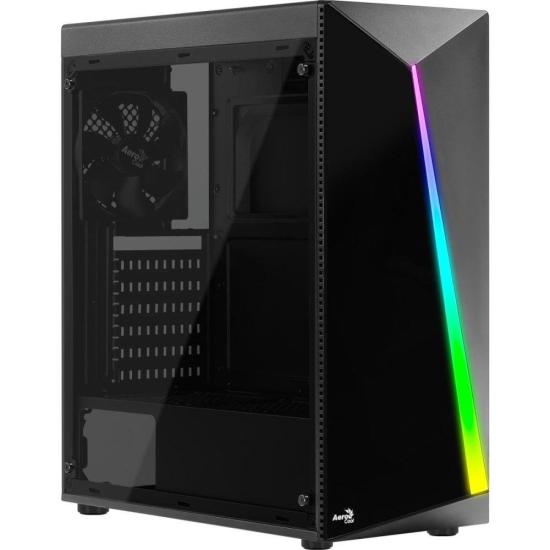 Gabinete Gamer Aerocool Shard Preto RGB L...